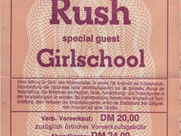 Rush und Girlschool 1981